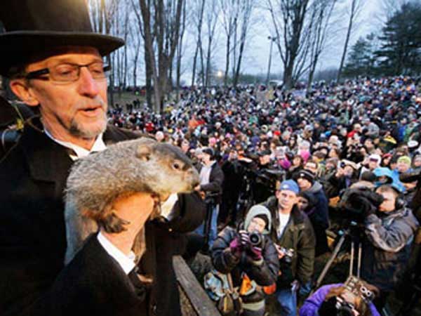 Punxsutawney Phil see's no shadow and Spring will come early.