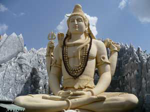 Large statue of Lord Shiva