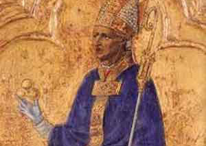 Renaissance picture with gold inlays of St Nicholas