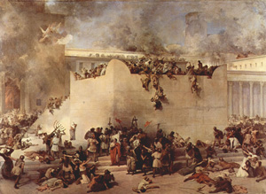 Painting of the destruction of the Jewish Temple