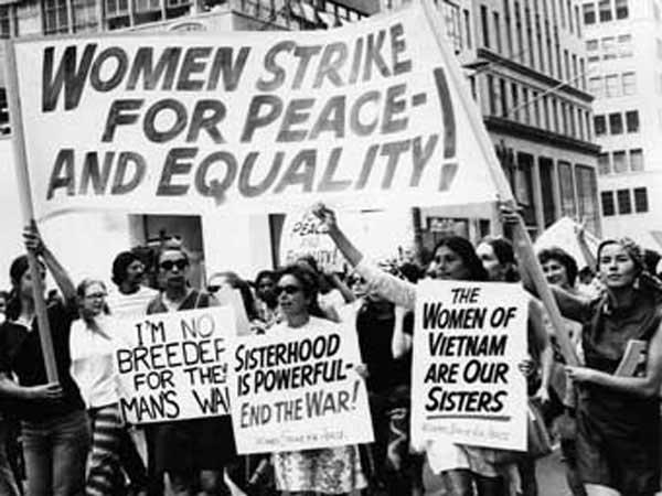 New York City womens equality march in 1970